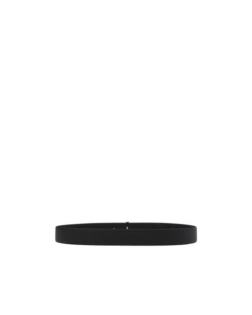 Tom Ford White Logo Plaque Reversible Belt for men