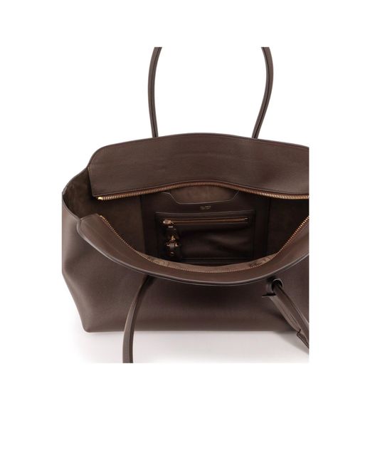Tom Ford Brown Logo Stamp Large Shoulder Bag
