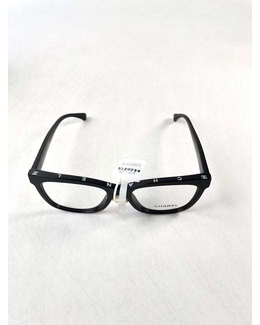 Chanel White Eyewear Square Frame Glasses for men