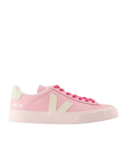 Veja Pink Campo Lace-Up Sneakers