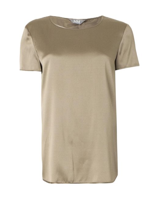Max Mara Natural Crew Neck Short-Sleeved T-Shirt