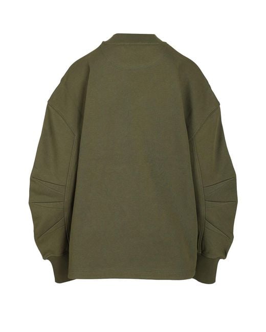 The Attico Green The Embroidered Logo Sweatshirt