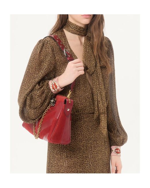 Valentino Brown Fauve Éclat Printed Midi Dress