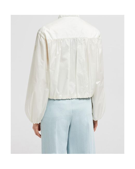 Moncler White Chazeron Bomber Jacket
