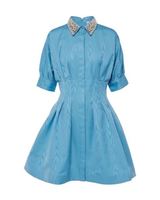 Rebecca Vallance Blue Cielo Embellished Corset Dress