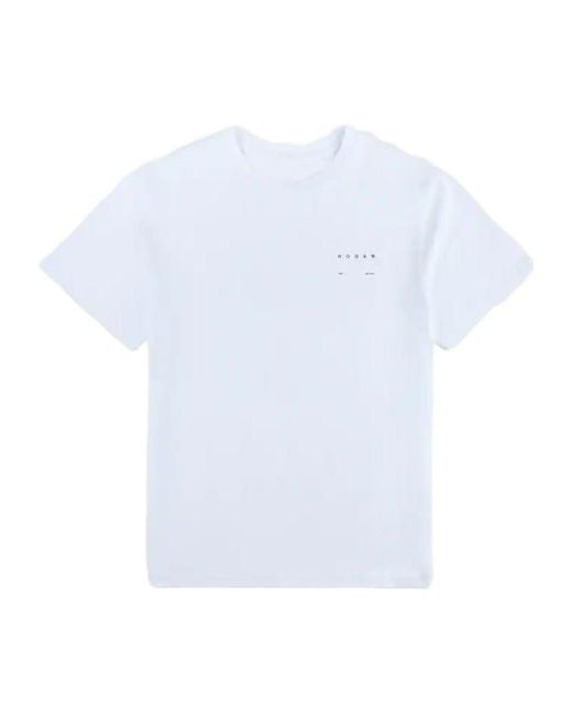 Hogan White Logo Printed Crewneck T-Shirt for men