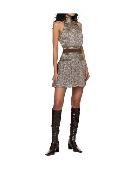 KNWLS Natural Freya Mini Dress