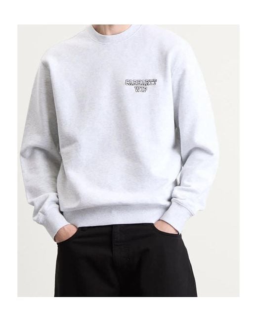 Carhartt White Alumni Sweatshirt for men