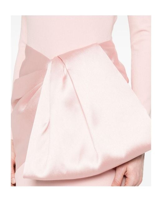 Solace London Pink Rhianne Long-Sleeved Dress