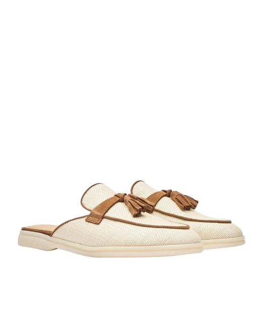 Scarosso Metallic Lucrezia Tassel-Detailed Slip-On Mules
