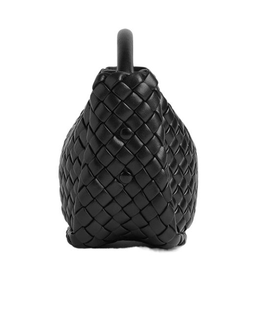 Bottega Veneta Black Small Cobble Top Handle