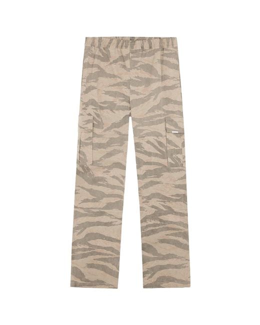 Represent Natural Mid-Rise Camouflage Cargo Pants for men
