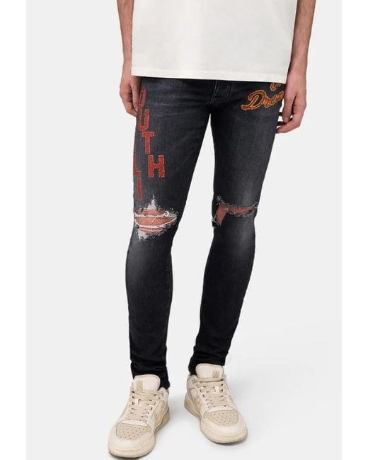 Amiri Blue South Cali Skinny Jeans for men