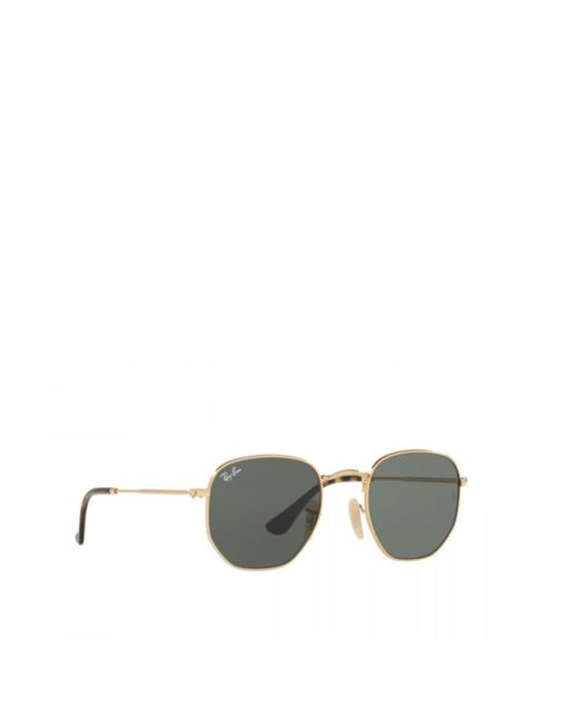 Ray-Ban Metallic Hexagonal-Frame Sunglasses for men