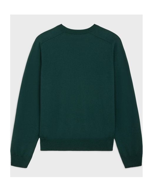 Céline Green Triomphe Crew Neck Sweater for men