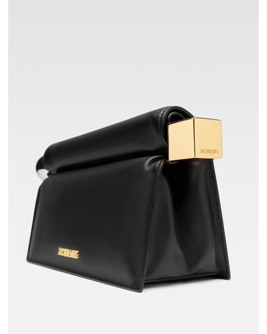Jacquemus Black Rond Carré Small Clutch Bag