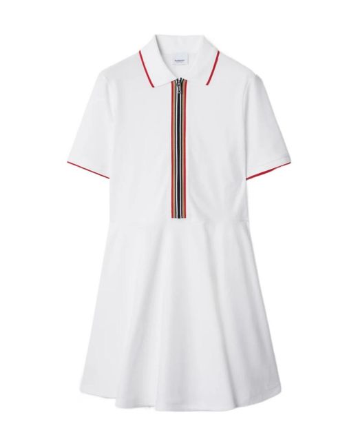 Burberry White Polo Dress