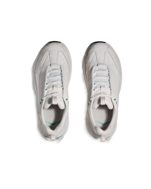 Hoka One One White Elevon X Lace-Up Sneakers for men