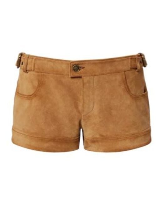 Etro Natural Suede Shorts