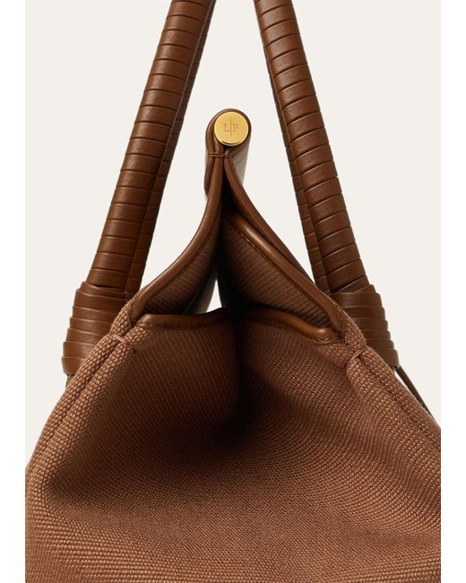 Loro Piana Brown Loom Bag L32 Handbag