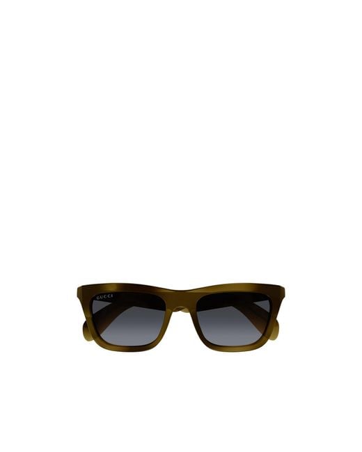 Gucci Black Eyewear Rectangular Frame Sunglasses for men
