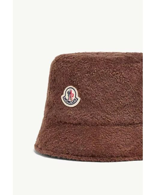 Moncler Brown Teddy Bucket Hat
