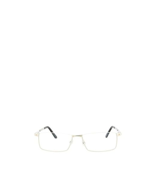 Cartier White Rectangular Frame Glasses for men