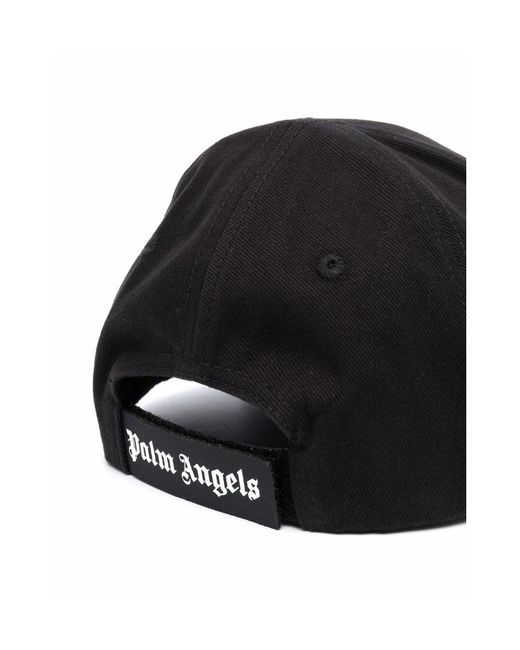 Palm Angels Black Palm Tree Patch Baseball Cap for men