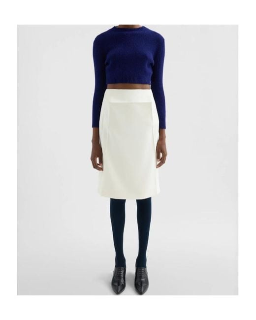 Jil Sander Natural Technical Crêpe Skirt
