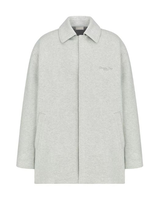 Dior White Knit Coat for men