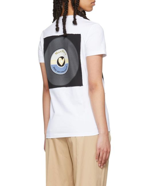 Max Mara Black Printed Pattern Short-Sleeved T-Shirt