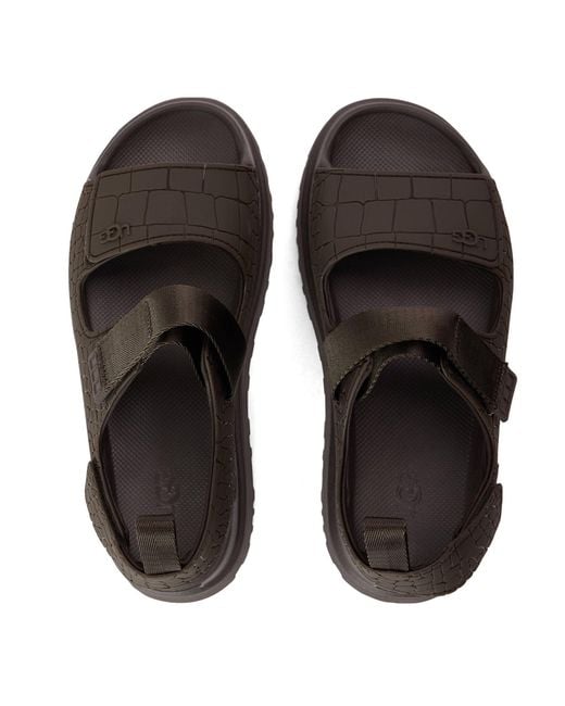 Ugg Brown Logo Detail Sandals