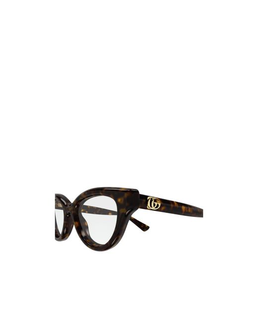 Gucci White Eyewear Cat-Eye Glasses And Frames