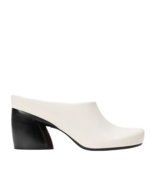 Loewe White Oval Mule