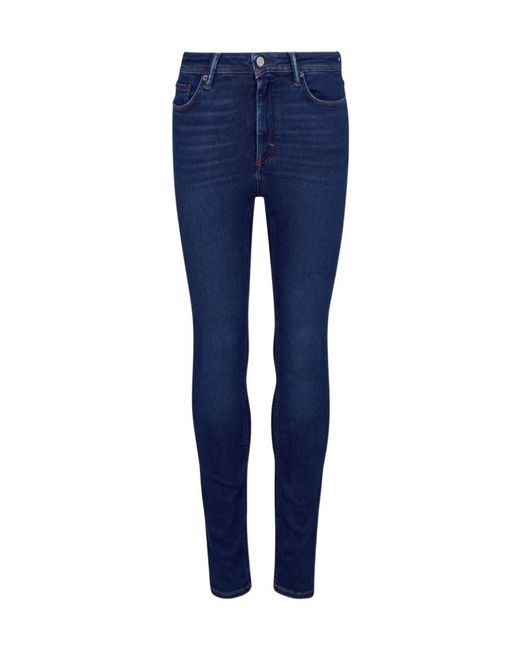 Acne Blue Logo Jeans