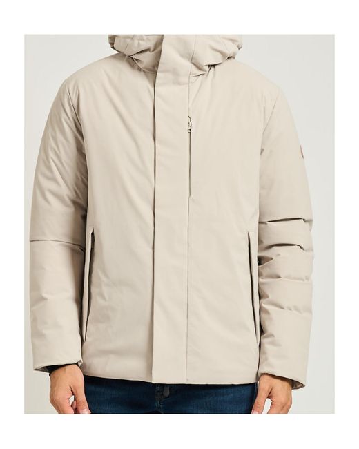 Save The Duck Natural Logo-Patch Padded Jacket for men