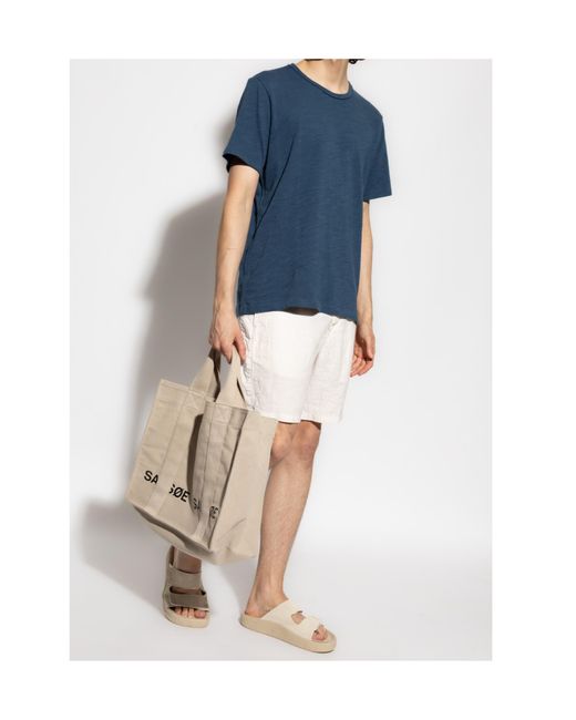 Rag & Bone White Belt Loop Shorts for men