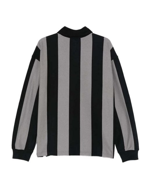 Agolde Black Long-Sleeved Polo Shirt for men