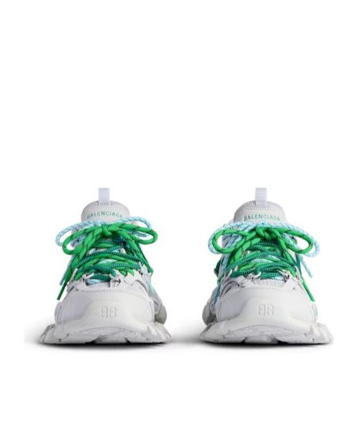 Balenciaga Green Track Trail Laces Sneakers for men