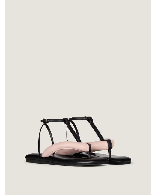 Givenchy Metallic Boudoir Padded Flat Sandals