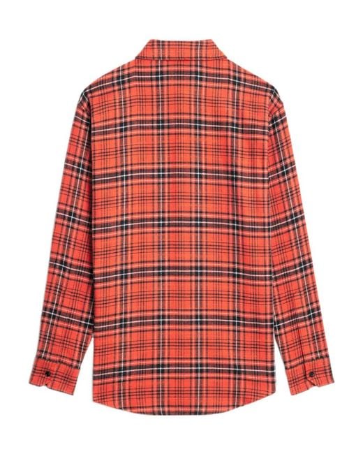 Céline Red Oversized Shirt for men