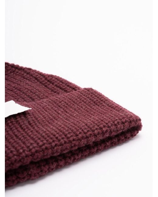 Brunello Cucinelli Red Cashmere Beanie for men