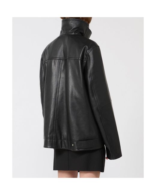 Sportmax Black High-Neck Zipped Jacket