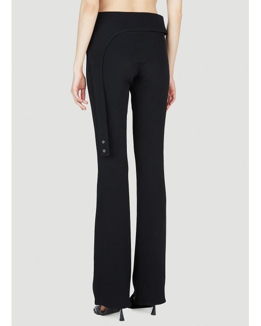 Courreges Black Courrèges Diving Crepe Pants