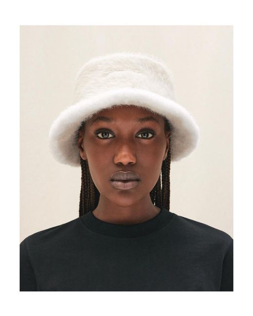 Jacquemus White Le Bob Neve Bucket Hat for men