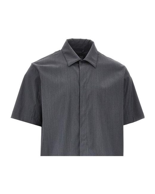 Herno Black Short-Sleeve Shirt for men