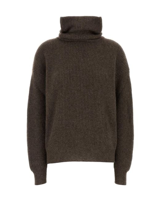 Uma Wang Brown Turtleneck Sweater