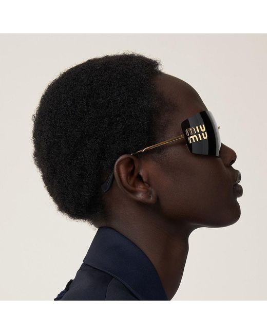Miu Miu White Aube Sunglasses
