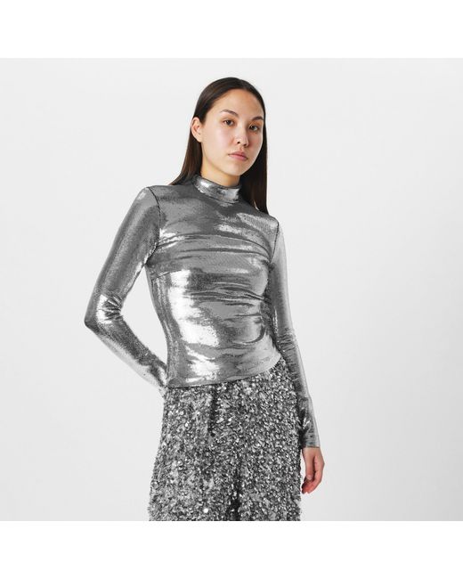 Balenciaga Gray Long-Sleeve Shirt
