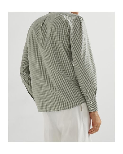 Brunello Cucinelli Gray Long-Sleeve Shirt for men
